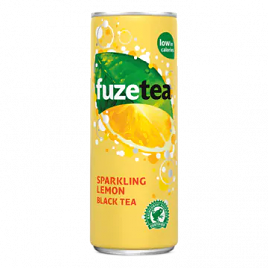 Fuze Tea Sparkling Lemon Black Tea 330ml