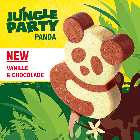 Jungle party panda vanille & chocolade