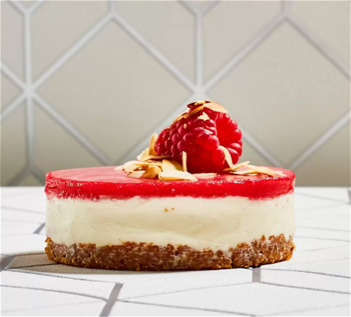 Cheescake  Witte Chocolade & Aardbei