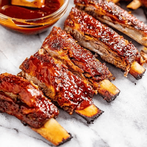 BBQ kalfs spareribs 1000 gram