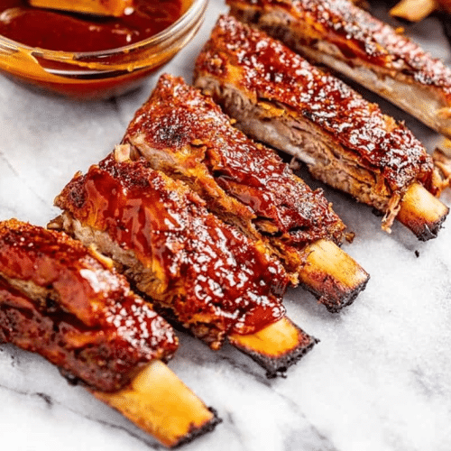 BBQ kalfs spareribs 500 gram