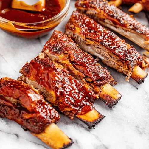 BBQ kalfs spareribs 650 gram