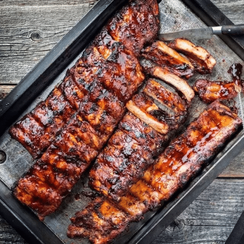 BBQ ribs 1000 gram menu