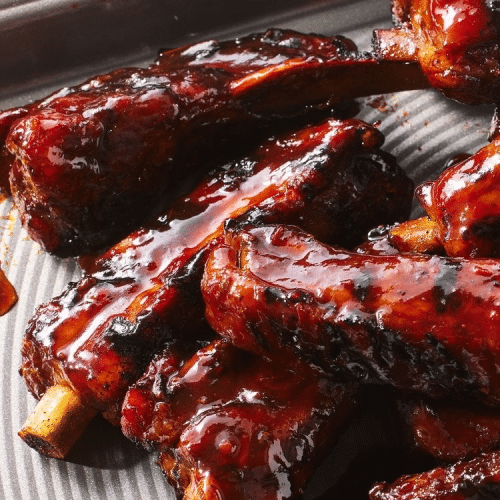 BBQ ribs 500 gram menu