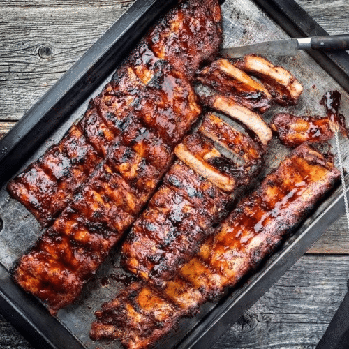 BBQ ribs family menu