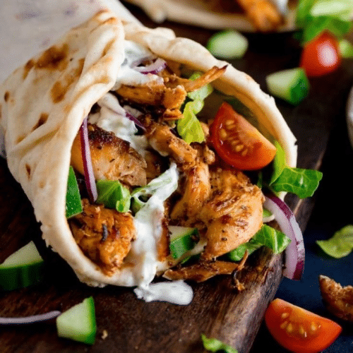 Crispy chicken wrap