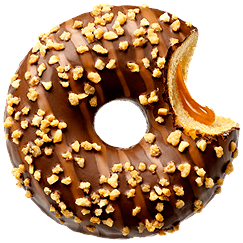 Gevuld donuts double caramel