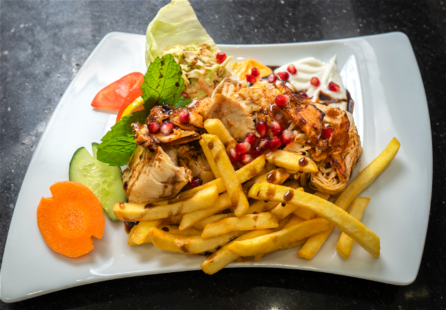 Syrische shawarma menu
