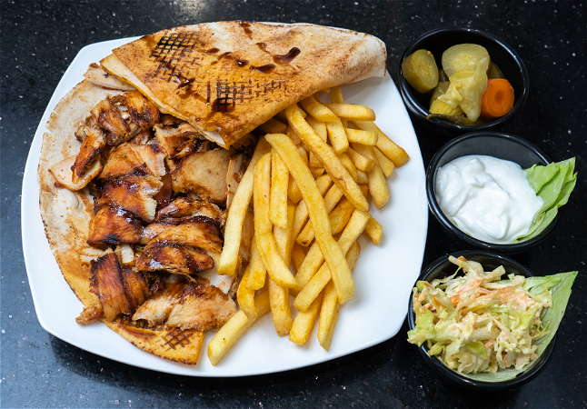Syrische shawarma plakjes