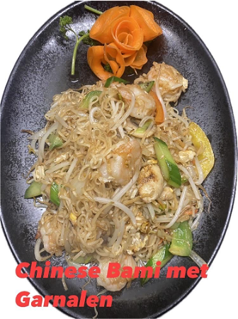 Chinese Bami Goreng met garnalen