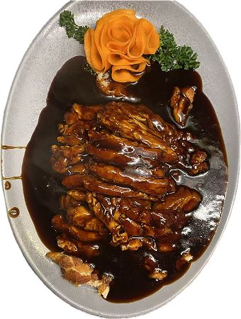 Babi Pangang met ketjapsaus