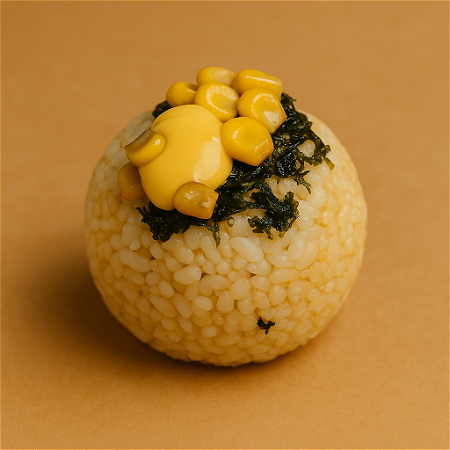 Cheesy corn rice ball