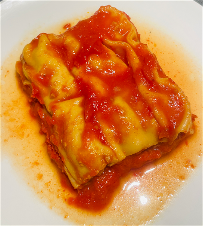 Ricotta and beef cannelloni