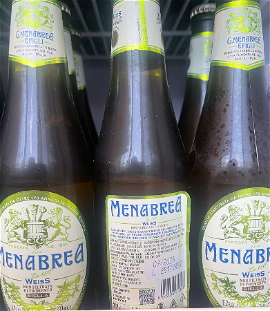 Menabrea Weiss beer