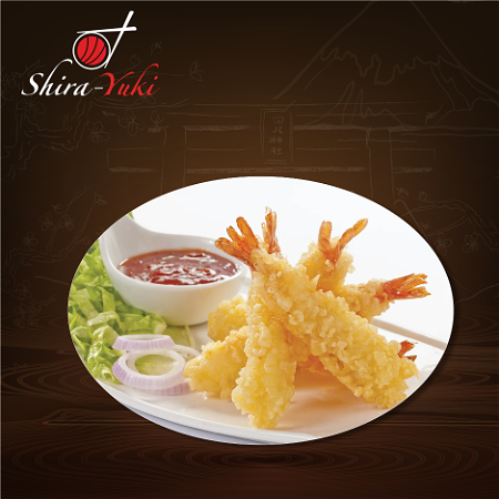 Ebi tempura met chilisaus