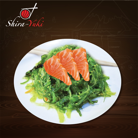 Zeewier salade & zalm