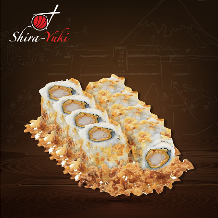 Uien roll met Chicken tempura 