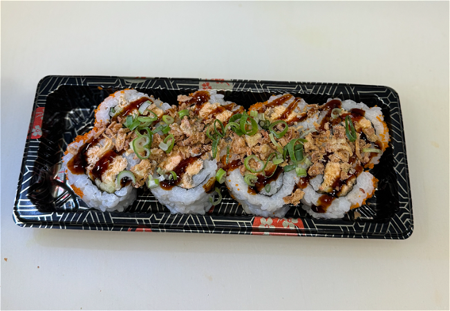 Gegrilde zalm maki
