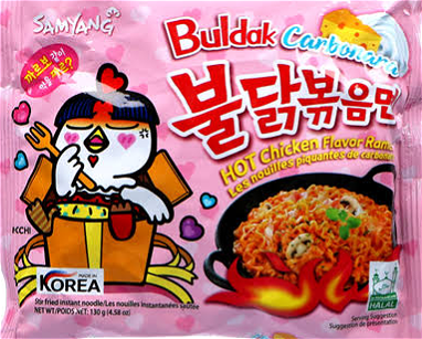 Buldak ramen flavor carbonara