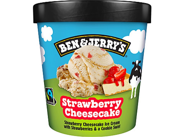 Ben & jerry ijs strawberry cheesecake 408gr