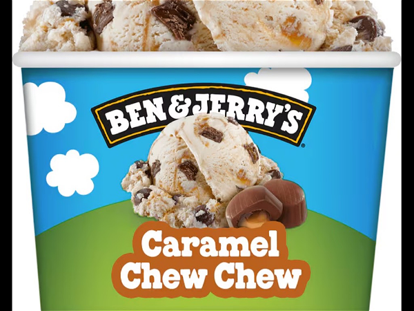 Ben & Jerry's Ijs Mini Cup caramel chew dessert 100 ml