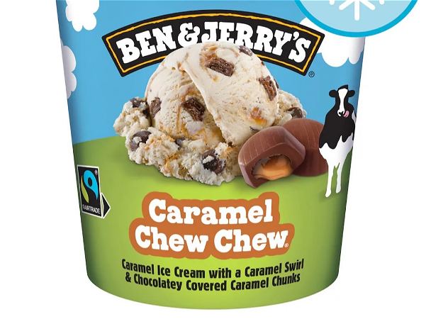 Ben & jerry ijs caramel chew 408gr