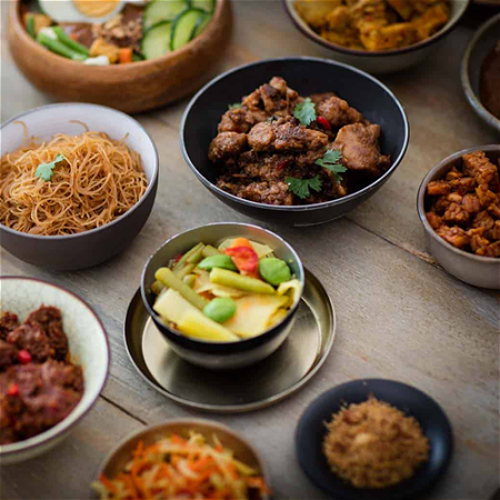 Indische rijstafel (1 persoon)