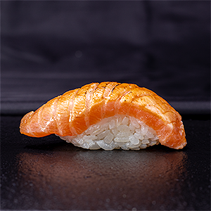 Flamed Salmon Nigiri