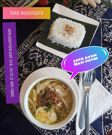 Soto ayam met rijst