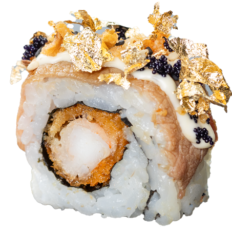 Golden Flamed Ebi Roll