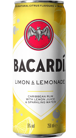 Bacardi Limon & Lemonade 250ml 5%