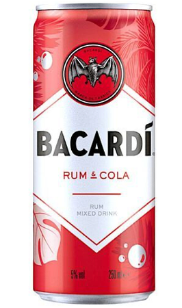 Bacardi Rum & Cola 250ml 5%