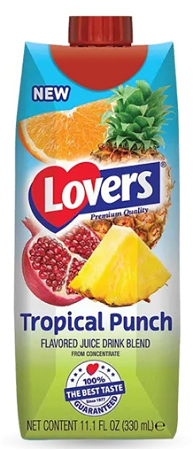 Lovers tropical punch juice 330ml