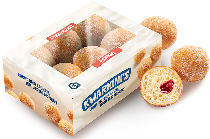 Kwarkini Aardbei 6 st.