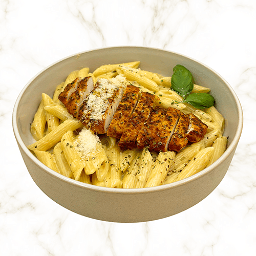 Pasta alfredo grilled chicken deluxe