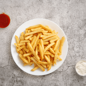 Portie patat met saus