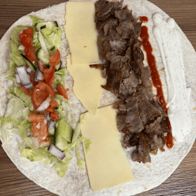 Dürüm döner kaas kalf
