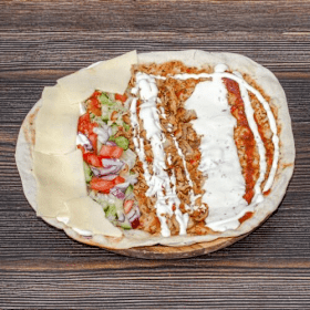 Turkse pizza met kaas en kalf