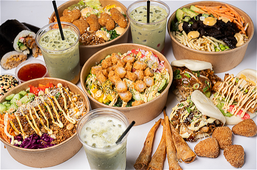 Menu deal poké bowl + bao bun