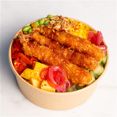 Tempura Garnalen Bowl 