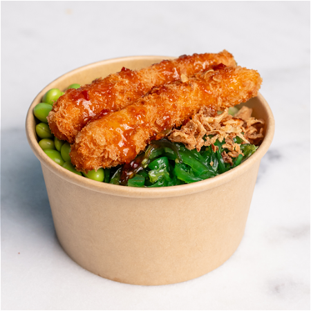 Mini poké bowl garnaal