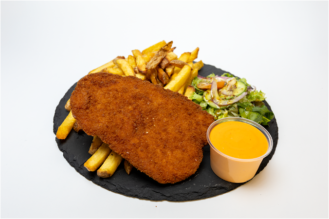Plate schnitzel