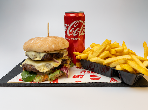 Double cheeseburger menu