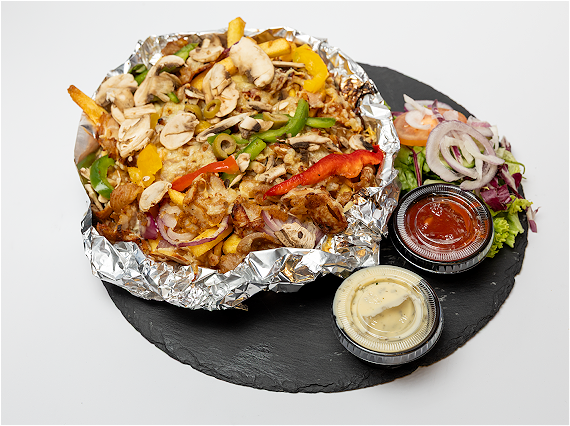 Kapsalon deluxe menu