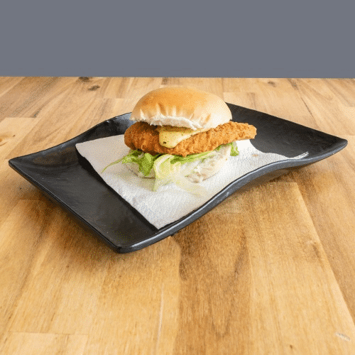 Krokante kipburger
