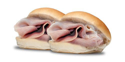 Warme Broodje Beenham, met honing Mosterd saus