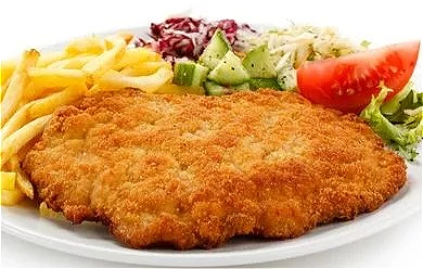Plate kipschnitzel