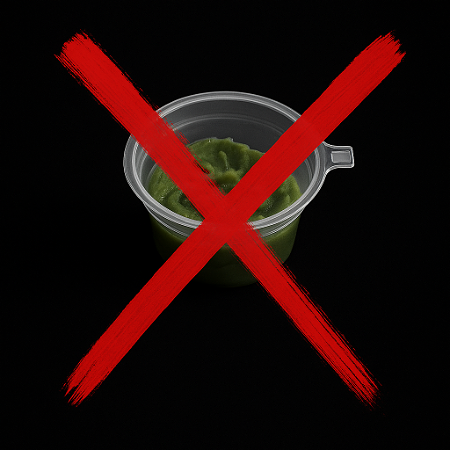 Geen wasabi