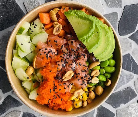 Poké bowl zalm