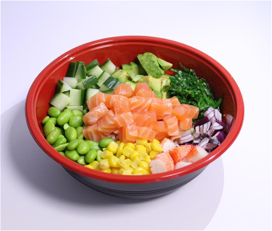 Salmon sashimi bowl
